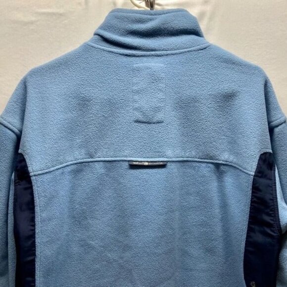 Ecko UNLTD Men's Full Zip X-Large Baby Blue Navy Rhino Logo Mock Neck Fleece GUC - Picture 4 of 15